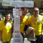 USO participó en Madrid en la manifestación contra la privatización del Registro Civil