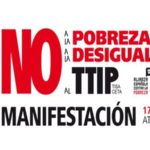 17 de octubre. Manifestación No a la Pobreza, no a la Desigualdad, no al TTIP