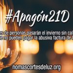 Contra los abusos de las eléctricas, #Apagón21D