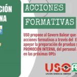 USO propone al Govern Balear acciones formativas a través de la EBAP