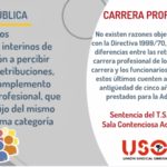 Jurisprudencia: CARRERA PROFESIONAL PERSONAL TEMPORAL