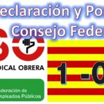 Declaración Consejo FAC-USO posición ante el 1 Octubre en Catalunya