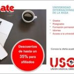 USO firma un convenio de colaboración con la UNIR con descuentos para afiliados