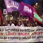 Las trabajadoras del Servicio de Ayuda a Domicilio de Bizkaia vuelven a la huelga en favor de un convenio digno