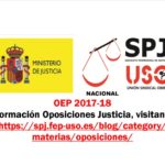 SPJ-USO: El MInisterio de Justicia remite los borradores de las bases de convocatoria de la OEP 2017/2018 turno libre