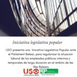 USO-CAIB apoya las concentraciones convocadas para reivindicar la regulación administrativa de personal interino y temporal en fraude de ley