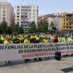 Los trabajadores de Parques y Jardines de Santander vuelven a manifestarse en defensa de su empleo