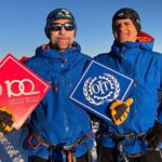 El equipo de escalada llega a la cumbre del Mont Blanc por el Centenario de la OIT