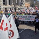 USO reivindica en la plural manifestación de Madrid atajar el fraude de ley en las Administraciones