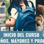 Inicio del curso para niños, mayores y profesores en plena pandemia