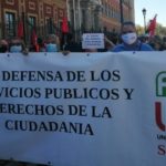 USO, en la manifestación en defensa de los servicios publicos de sanidad y educación