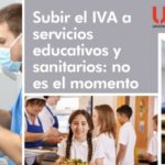 USO, contra la subida del IVA a servicios de sanidad y enseñanza