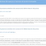 Ministerio de Justicia: Certificado de notas procesos selectivos