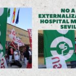 USO se concentra en el Hospital Militar de Sevilla