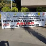 USO apoya a los empleados públicos en FRAUDE de ley en su cuarto día de huelga