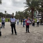 Concentración en protesta contra las agresiones a funcionarios de prisiones en Las Palmas