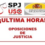 Ministerio de Justicia: Ultima hora sobre oposiciones