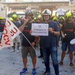 Manifestación de bomberos en la Comunidad Valenciana