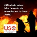 USO denuncia que no hay retén de bomberos en Soria