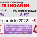 No es una subida retributiva, es confirmar una nueva perdida salarial. ¡Que no te engañen!