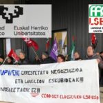 LSB-USO secunda las movilizaciones de la Universidad del País Vasco