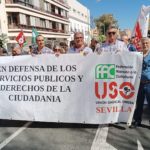 USO Andalucía participó en las movilizaciones por el deterioro de la sanidad pública