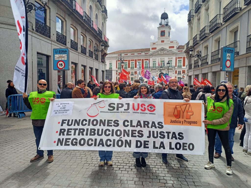 manifestación justicia SPJ USO