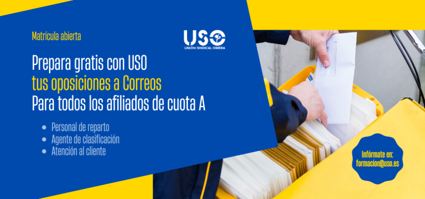 PREPARA LAS OPOSICIONES A CORREOS CON LA USO