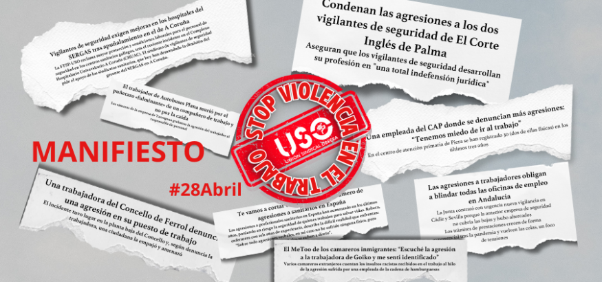 stop violencia en el trabajo 28 de abril