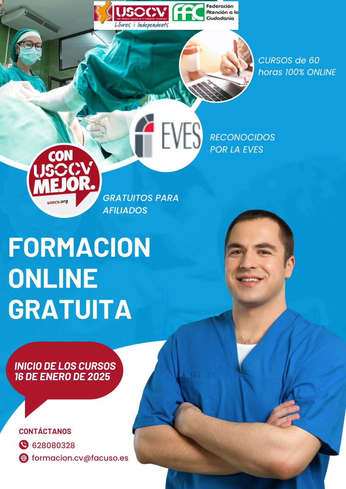 cursos sanidad USOCV