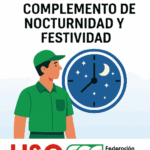 FAC-USO lanza una campaña estatal para reclamar el complemento de nocturnidad y festividad durante vacaciones, permisos y bajas médicas