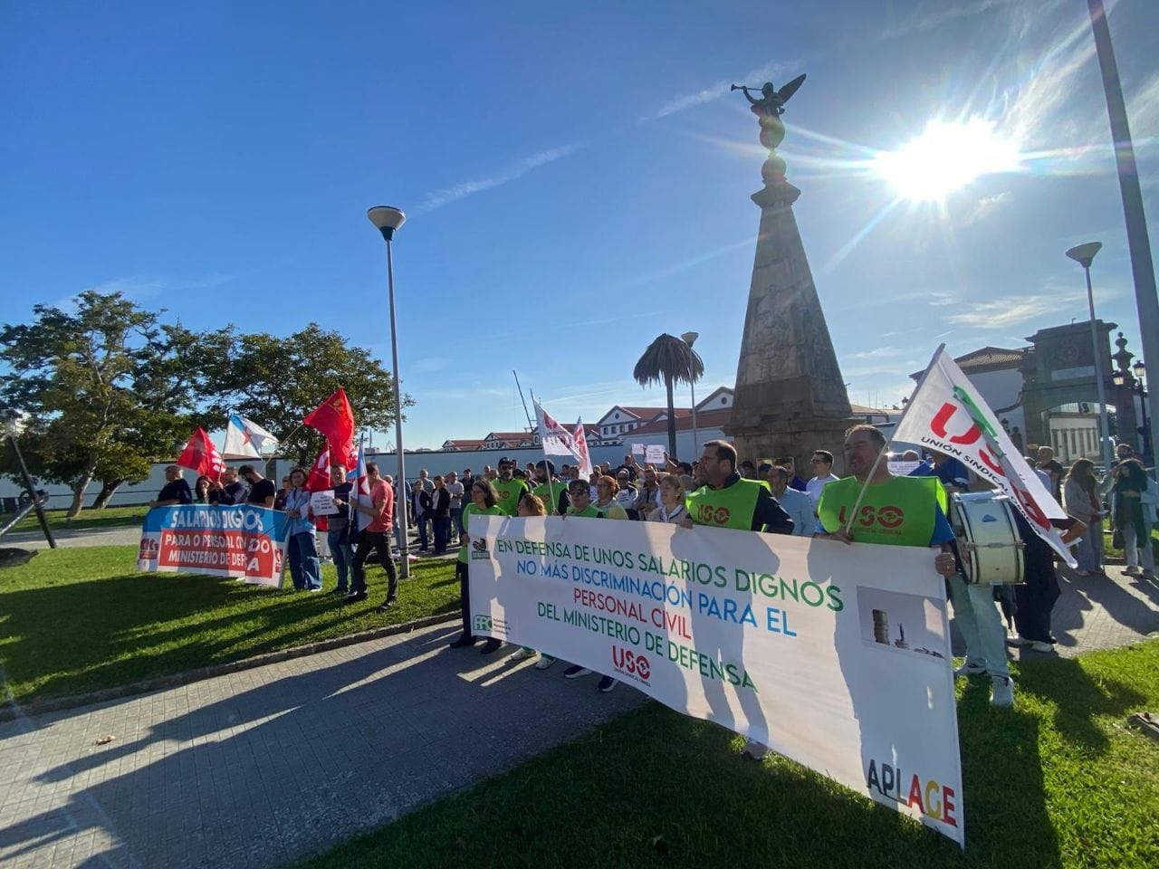 El personal civil del Ministerio de Defensa en Ferrol intensifica sus movilizaciones en demanda de salarios dignos