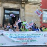 Amplio seguimiento de las movilizaciones del personal civil de Defensa convocadas por FAC-USO y APLAGE