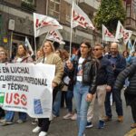FAC-USO se moviliza en Asturias por la equiparación profesional de las TCAE