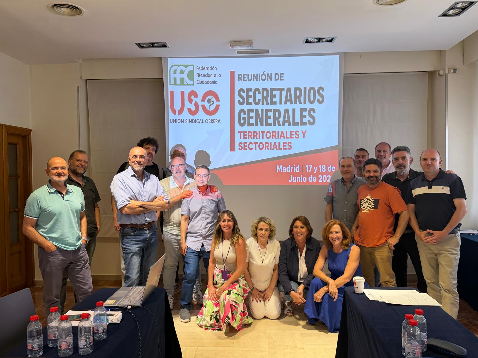 FAC-USO refuerza en Madrid la coordinación con sus Secretarías Generales Territoriales y Sectoriales