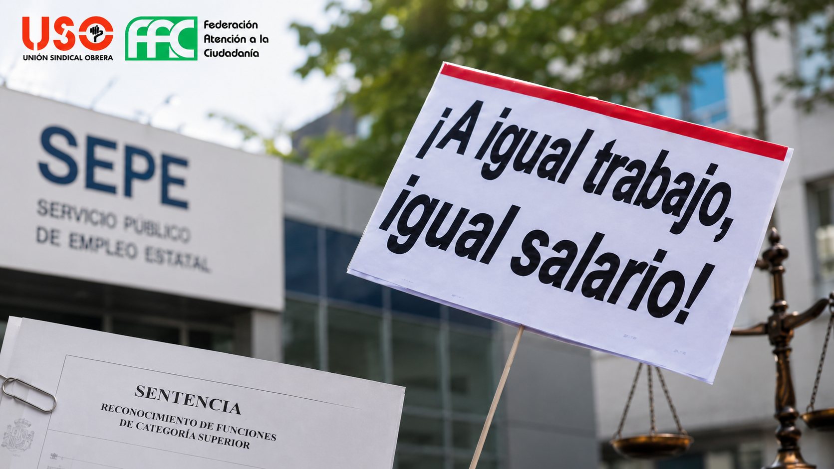 FAC-USO logra dos nuevas victorias en el SEPE: la plantilla recuperará atrasos por desempeñar funciones superiores