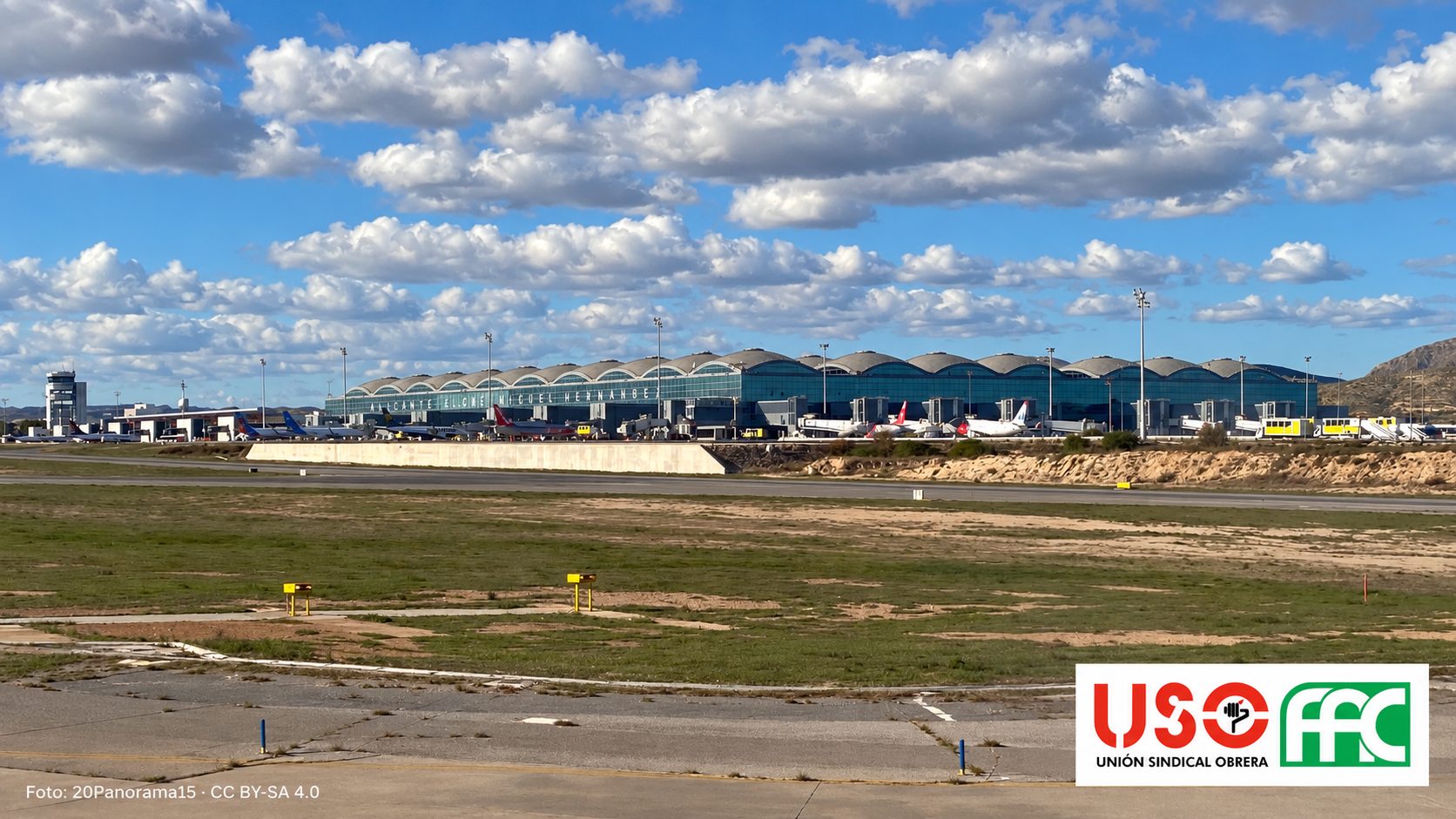 USO exige médico las 24 horas en el aeropuerto de Alicante-Elche