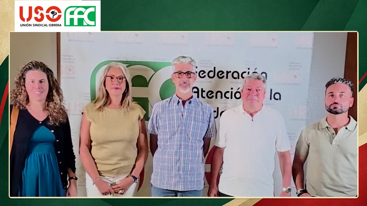 Miguel Ángel, Paco, Ángeles, Teresa y Julián Miguel, representantes de SPJ-USO Andalucía